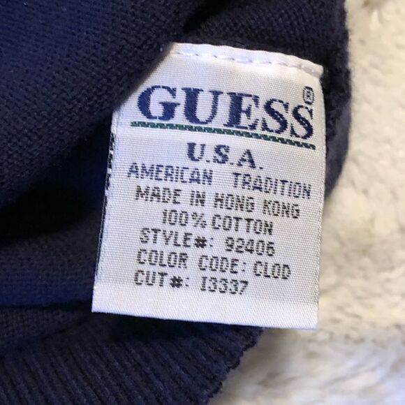 𝅺VINTAGE Guess 100% cotton short sleeves sweater size M - Picture 5 of 9